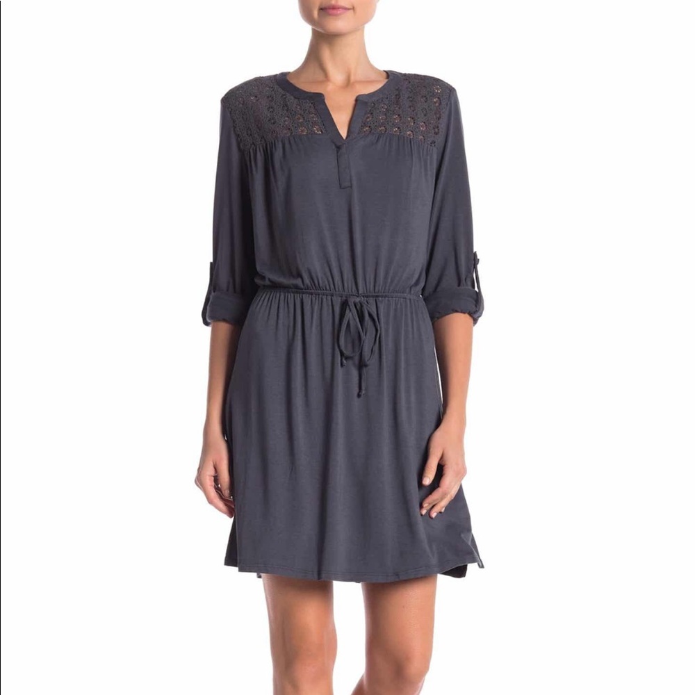 DR2 by Daniel Rainn Blue-Grey Dress